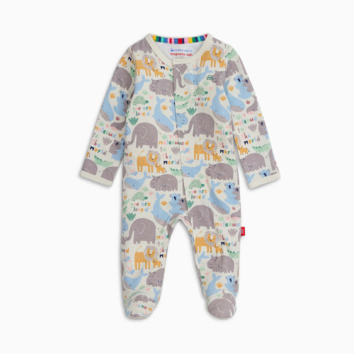 Magnetic Me Organic Cotton Footie - Little Lovin, 0-3 M