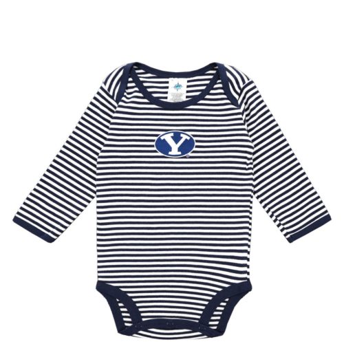 Infant Oval Y Striped BYU One-Piece - Creative Knitwear