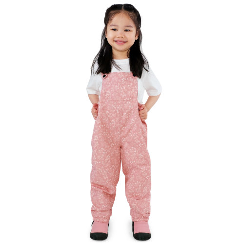 Kids Single Layer Rain Overalls | Prairie Flowers