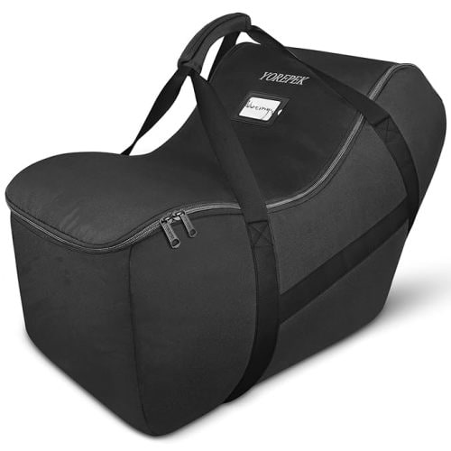 YOREPEK Infant Car Seat Travel Bag Compatible with Nuna Pipa Car Seat and Base, Fits for Doona Car Seat without Base, Padded Carseat Cover for Airplane Travel, Car Seat Bags for Air Travel, All Black