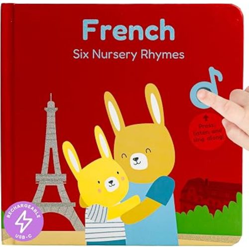 Cali's Books French Nursery Rhymes Book, Bilingual Sound Book