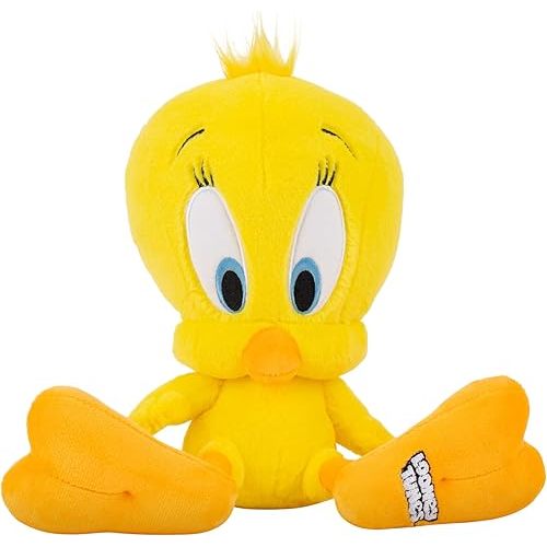 Jazwares Warner Bros. Discovery Looney Tunes, 8-Inch Tweety Bird Plush - Super-Soft and Huggable Plush Toy - Official Licensed Plush - for All Ages