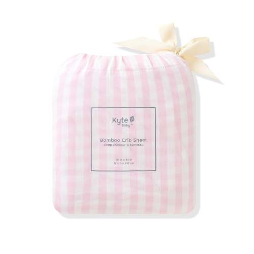Crib Sheet in Small Sakura Stripe