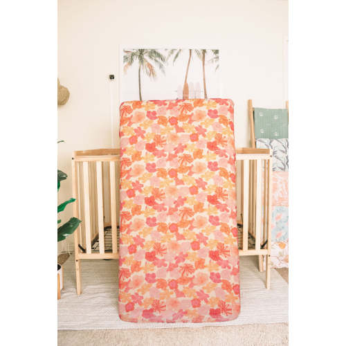 Waimea Garden Tiare Hawaii Collab Crib Sheet
