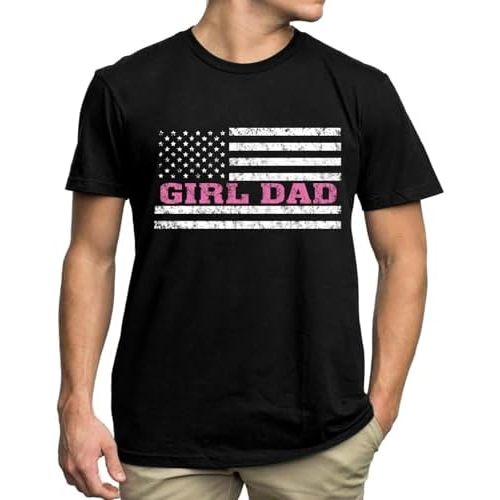 Girl Dad Shirt for Men Best T Shirt Gift for Daddy I Keep All My Father Jokes in A Dad-A-Base Shirt