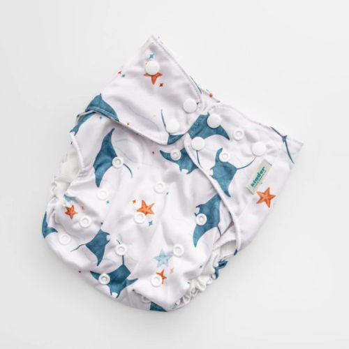 Reusable Swim Diapers with Athletic Wicking Jersey (7-60lbs)
