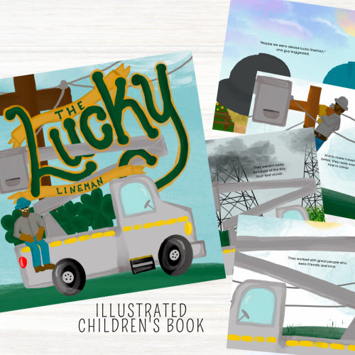 The Lucky Lineman Children's Book | Linekid Book | Linelife Book for Lineman's Kids