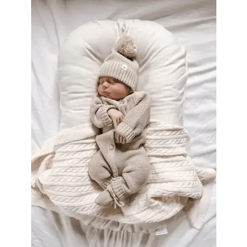 Luna + Luca Classic Purl Knit Jumpsuit - Heather Beige