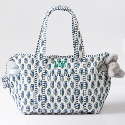 Block Print Diaper Bag