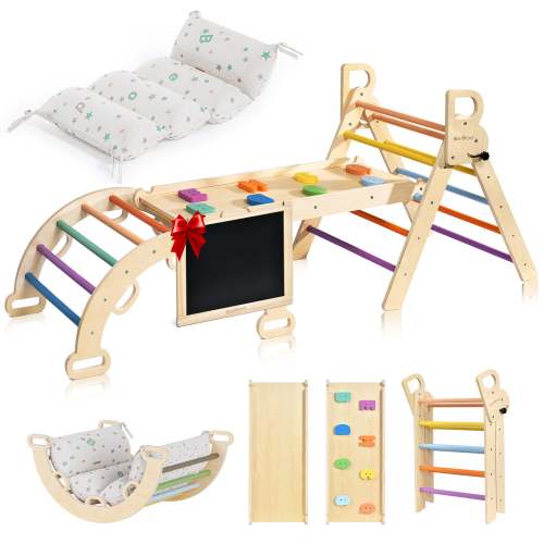 Nostalgia – BlueWood® Pikler Triangle Set with Cushions * 4 Color Options