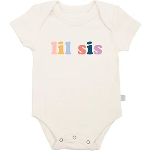 Finn + Emma Organic Cotton Graphic Baby Onesie - Gender Neutral Bodysuits for Babies 0-12 Months in Multiple Sizes and Styles