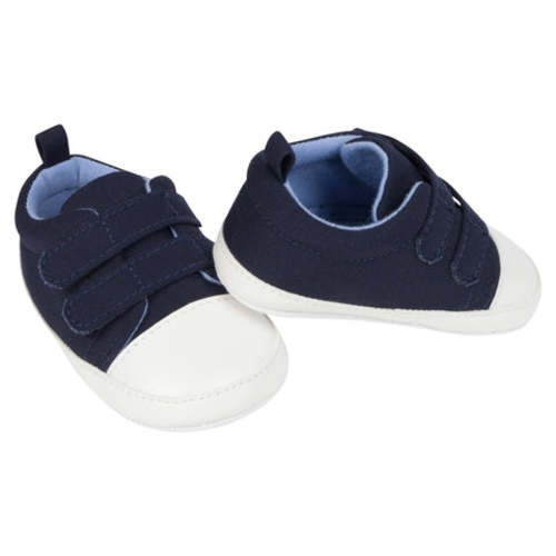 Baby Neutral Navy Canvas Sneakers - 3-6M