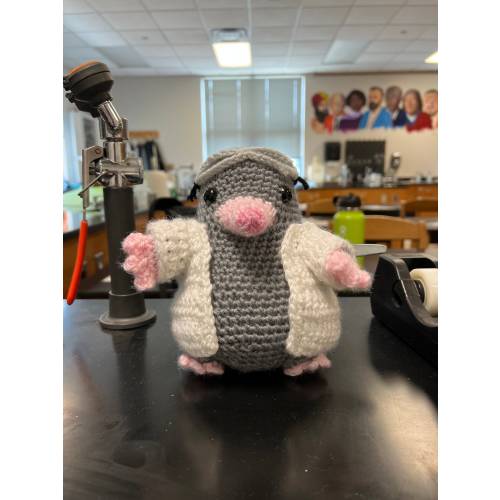 Pensive Mole Critter (Goggles & Blue Coat)
