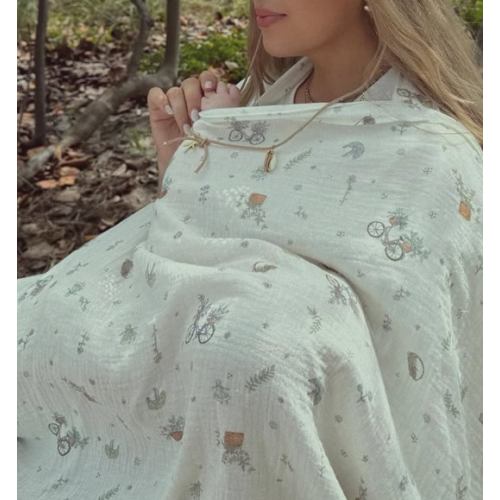 Muslin Nursing Cover - FLORAL CRUISER Pattern