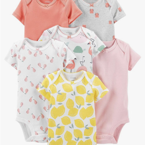 Simple Joys by Carter's Baby-Girls 6-Pack Short-Sleeve Bodysuit