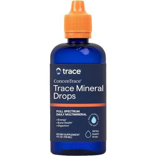Trace Minerals ConcenTrace Trace Mineral Drops | Supports Energy, Digestion, Bone Health & Hydration, 70+ Ionic w/Magnesium, Chloride & Potassium | Keto, Vegan & Non-GMO | 48 Servings
