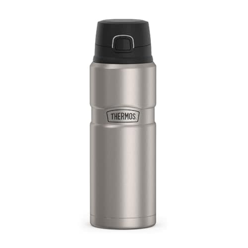THERMOS Stainless King Vacuum-Insulated Drink Bottle, 24 Ounce, Matte Steel