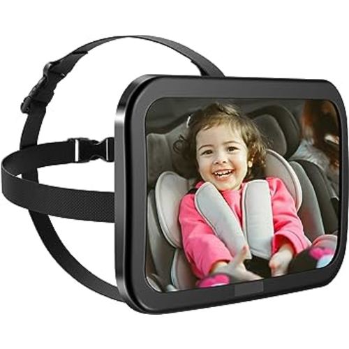 Zacro Baby Car Mirror, Shatter-Proof Acrylic Baby Mirror, Rearview Baby Mirror-Easily to Observe The Baby's Every Move, Rear Facing Car Seat Mirror Safety and 360 Degree Adjustability