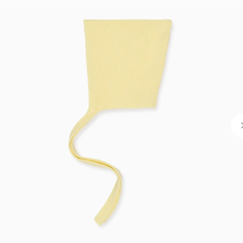 Newborn Take home | Lemon Alma Cotton Baby Knitted Bonnet | La Coqueta Kids US