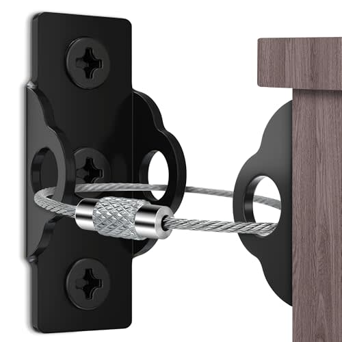 4our Kiddies Furniture Wall Anchors for Baby Proofing, 2024 Upgraded Anti Tip Dresser Wall Safety Anchors, Secure 500LBs Bookcase, Dresser, Cabinet, Earthquake Straps for Child Safety(10 Pack)