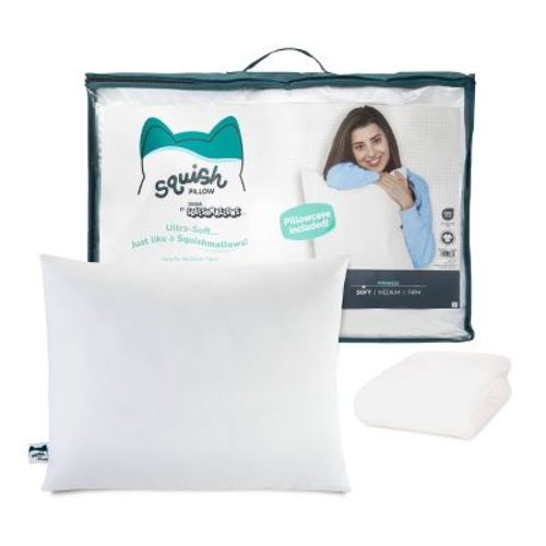 SquishPillow by Original Squishmallows Soft Bed Pillow and Ultra Soft Pillowcase Cover