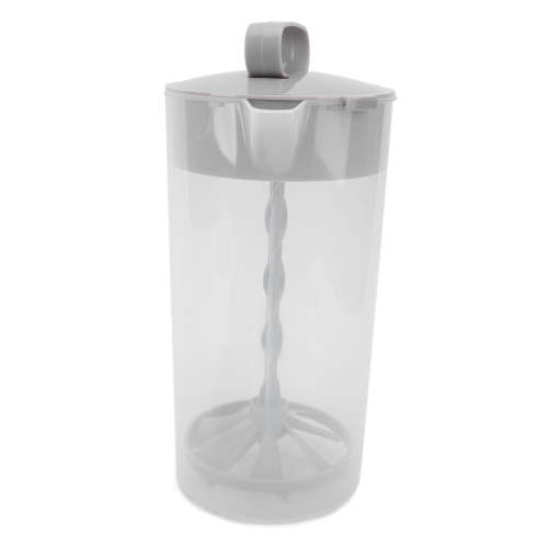 YAHHU 2000ml / 67.6 fl oz Manual Breastmilk Pitcher Press Design Milk Storage Container Mixing Jug for Home Use & Maternity Nursing Care 11.02 inches / 28 cm Height Clear Plastic Washable Reusable