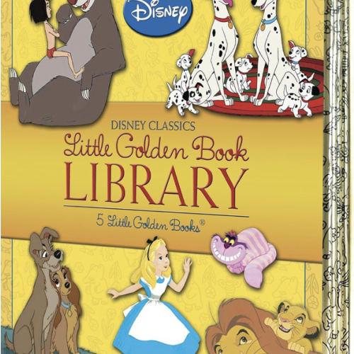 Disney Classics Little Golden Book Library (Disney Classic): Lady and the Tramp; 101 Dalmatians; The Lion King; Alice in Wonderland; The Jungle Book
