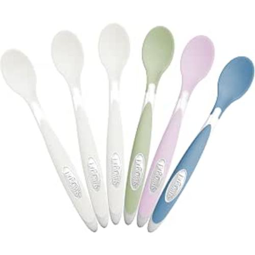 Dr. Brown's Designed to Nourish Soft-Tip Toddler Feeding Spoons, 6-Pack
