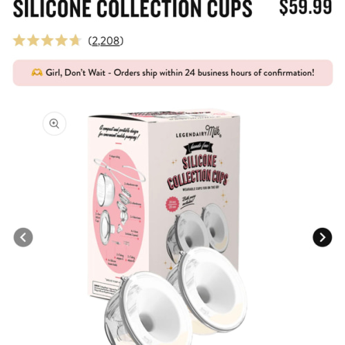 Silicone Milk Collection Cups | Legendairy Milk