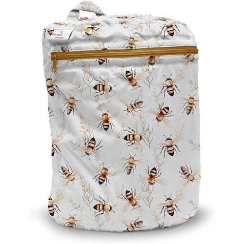 Kanga Care Wet Bag Seam Sealed Waterproof 3D Dimensional for Baby Cloth Diapers, Travel, Beach, Pool, Gym, Swim | Harmony