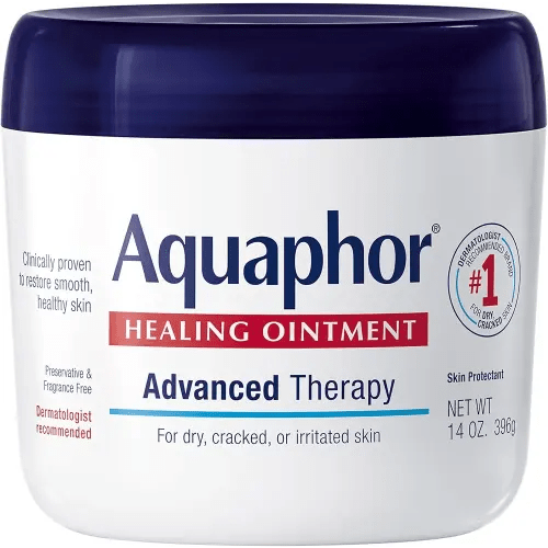 Aquaphor Healing Ointment, Advanced Therapy Skin Protectant, Multi-Purpose Healing Ointment and Body Moisturizer, For Dry, Cracked Skin, Minor Cuts and Burns, 14 Oz Jar