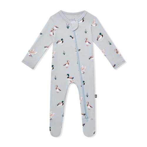 Zippered Footie in Mallard Duck