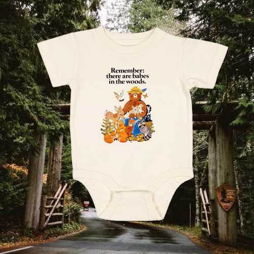 National Park Bear Infant Bodysuit, Bear Woods Bodysuit, Bear Mascot Onesie, National Park Onesie, National Park Baby, Babes in The Woods