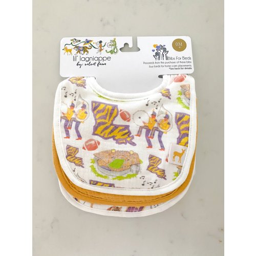 Tiger Baby Bib Pack – Velvet Fawn