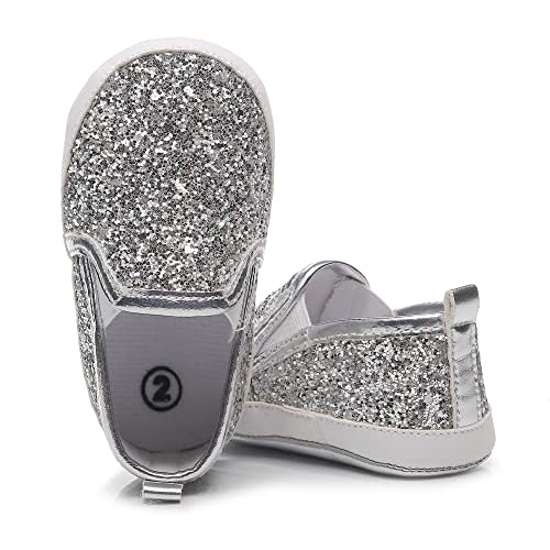 HONGTEYA Baby Boys Girls Shoes Infant Sneakers Baby Moccasins Pu Leather Soft Sole Anti-Slip Flats Toddlers First Walkers Newborn Crib Shoes Tennis Sports Shoes Outdoor Indoor