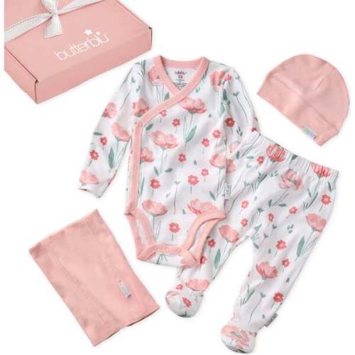 TAKE ME HOME BABY 4-Piece Gift Set, Floral Fields - butterblu | Maisonette