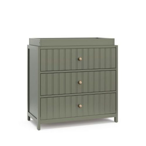 Graco Teddi 3 Drawer Chest with Changing Topper Olive
