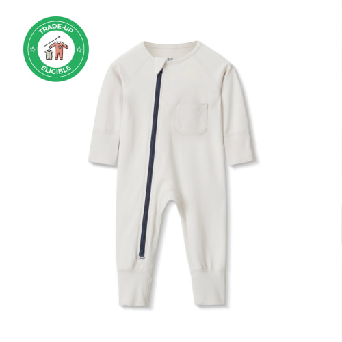 Organic Pebble Zip Romper | Baby Sleeper | Our Little Treasures
