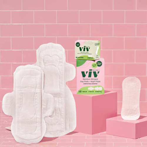 Viv Bamboo Biodegradable Menstrual Pads - Period Care Box | Viv for your V – viv for your v