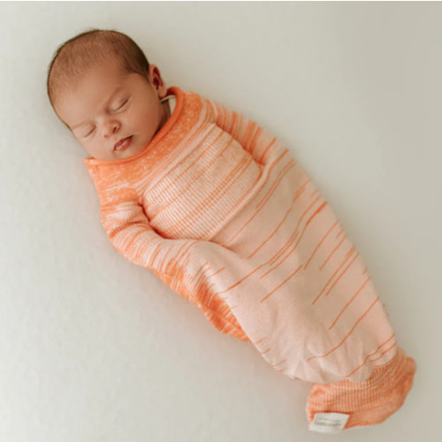 Orange Swaddle Sleep Sack – Swaddelini Large (12-18 pounds)