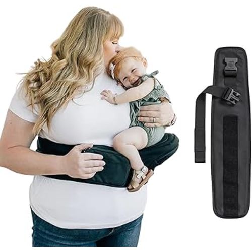 Tushbaby Black Hip Seat Carrier with Black Waist Band Extender