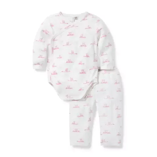 Baby Soft Rose Lamb Baby Lamb Wrap Matching Set by Janie and Jack