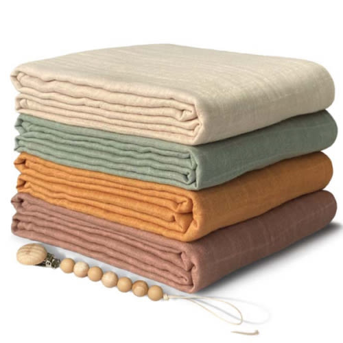 Muslin Swaddle Blanket (Earthy Harmony)