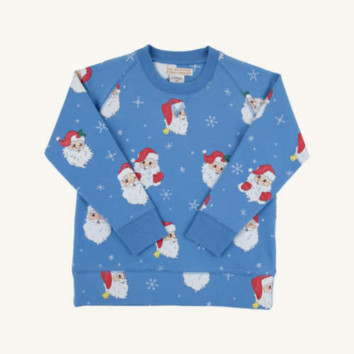 Cassidy Comfy Crewneck - Dear Santa (Barbados Blue)