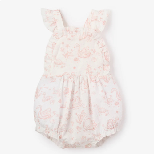 Swan Toile Swiss Dot Sunsuit