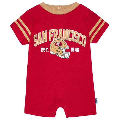 Gerber NFL unisex-baby Nfl Team Short Sleeve Romper
