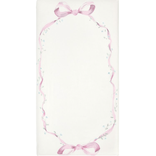 LoveShackFancy Bow Picture Perfect Organic Cotton Crib Fitted Sheet