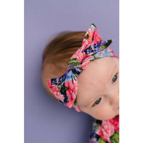 Peony Garden Bamboo Headband