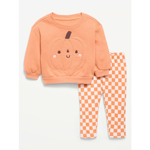 Graphic Sweatshirt and Leggings Set for Baby