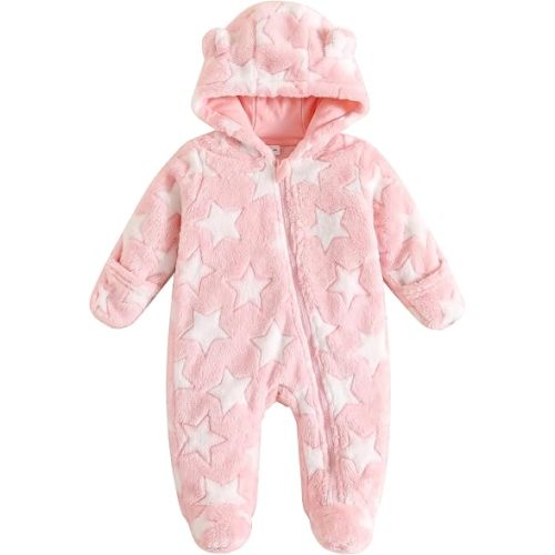 Jecson Baby Bear Outfit Newborn Clothes Infant Snowsuit Hooded Jumpsuit